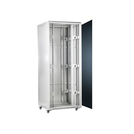 SOMI Networks | 42U, 19″ Freestanding Cabinet | 42U-80/80NACP | Gray | Max Load 800kg Removable and Lockable Side Panels Perfora