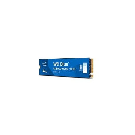 SSD|WESTERN DIGITAL|Blue SN5000|4TB|M.2|PCIe Gen4|NVMe|Write speed 5000 MBytes/sec|Read speed 5500 MBytes/sec|2.38mm|TBW 1200 TB