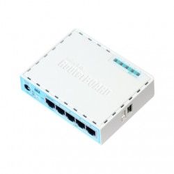 Mikrotik Wired Ethernet Router (No Wifi) RB750Gr3, hEX, Dual Core 880MHz CPU, 256MB RAM, 16 MB (MicroSD), 5xGigabit LAN, USB, PC