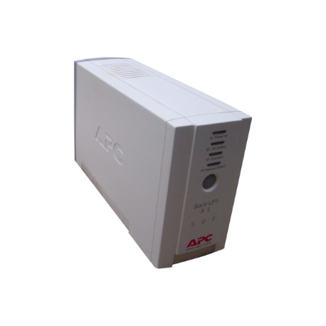 APC Back-UPS, 500VA/300W, Tower, 230V, 4x IEC C13 Outlets , User Replaceable Battery, Sandy