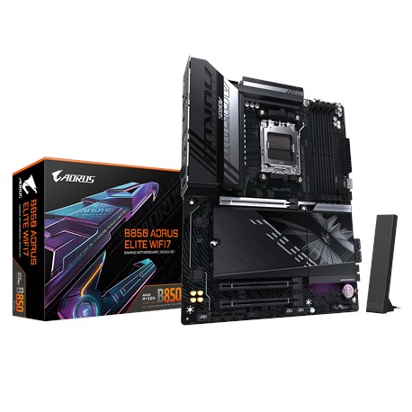 Gigabyte B850 A ELITE WF7 | Processor family AMD | Processor socket AM5 | DDR5 | Supported hard disk drive interfaces SATA, M.2 