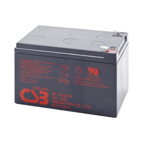 CSB Battery Battery 12V 12Ah F2 Pb | GP12120