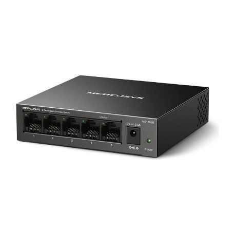 Mercusys 5-Port Gigabit Desktop Switch | MS105GS | Unmanaged | Desktop | Gigabit Ethernet (copper) ports quantity 5