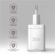 AXAGON Wall Charger 2x port (USB-A+USB-C), 30W | ACU-PQ30W