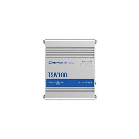 Switch|TELTONIKA|TSW100|5xRJ45|PoE+ ports 4|120 Watts|TSW100