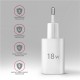 AXAGON Wallcharger 1x port USB-A, QC3.0/AFC/FCP/Apple, 18W | ACU-QC18W