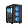Case|CHIEFTEC|HUNTER 3|MidiTower|Case product features Transparent panel|Not included|ATX|EATX|MicroATX|MiniITX|Colour Black|GS-