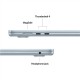 Apple MacBook | Air | Sky Blue | 15 " | IPS | 2880 x 1864 pixels | Apple M4 | 16 GB | Solid-state drive capacity 256 GB | Apple 