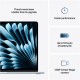 Apple MacBook | Air | Sky Blue | 15 " | IPS | 2880 x 1864 pixels | Apple M4 | 16 GB | Solid-state drive capacity 256 GB | Apple 