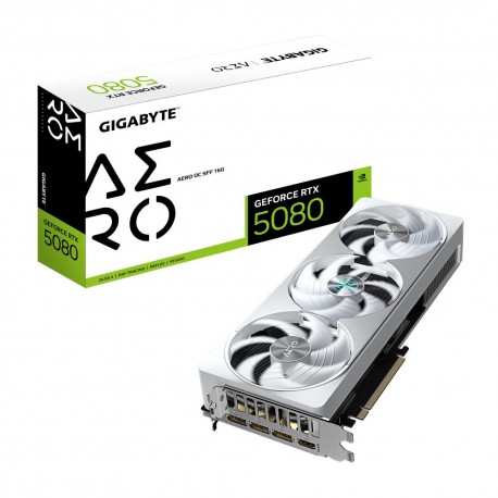 Graphics Card|GIGABYTE|NVIDIA GeForce RTX 5080|16 GB|GDDR7|256 bit|PCIE 5.0 16x|GPU 2617 MHz|Dual Slot Fansink|1xHDMI|3xDisplayP