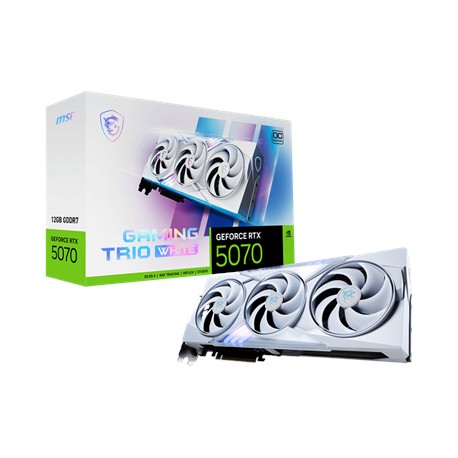 MSI GeForce RTX 5070 12G GAMING TRIO OC WHITE | NVIDIA | 12 GB | GeForce RTX 5070 | GDDR7 | HDMI ports quantity 1 | PCI Express 