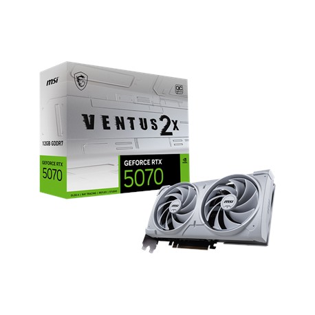 MSI GeForce RTX 5070 12G VENTUS 2X OC WHITE | NVIDIA | 12 GB | GeForce RTX 5070 | GDDR7 | HDMI ports quantity 1 | PCI Express Ge