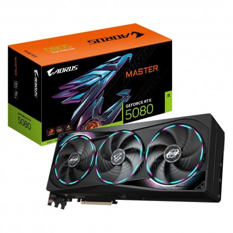 Graphics Card|GIGABYTE|NVIDIA GeForce RTX 5080|16 GB|GDDR7|256 bit|PCIE 5.0 16x|GPU 2617 MHz|Dual Slot Fansink|1xHDMI|3xDisplayP