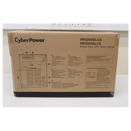SALE OUT.CyberPower PR1500ELCD Smart App UPS Systems CyberPower Smart App UPS Systems PR1500ELCD 1500 VA 1350 W | CyberPower | S