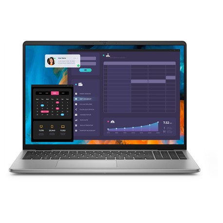 Dell Vostro 16 5640 | Grey | 16 " | WVA | FHD+ | 1920 x 1200 pixels | Anti-glare | Intel Core 7 | 150U | 16 GB | DDR5 | Solid-st