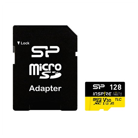 Silicon Power Inspire | 128 GB | microSDXC | Flash memory class C10, UHS-I U3, V30