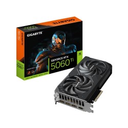 Graphics Card|GIGABYTE|NVIDIA GeForce RTX 5060 Ti|16 GB|GDDR7|128 bit|PCIE 5.0 16x|GPU 2587 MHz|Dual Slot Fansink|1xHDMI|3xDispl