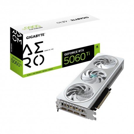 Graphics Card|GIGABYTE|NVIDIA GeForce RTX 5060 Ti|16 GB|GDDR7|128 bit|PCIE 5.0 16x|GPU 2647 MHz|Triple slot Fansink|1xHDMI|3xDis