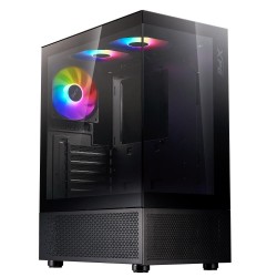 Case|ADATA|INVADER X MINI|MidiTower|Case product features Transparent panel|ATX|MicroATX|MiniITX|Colour Black|INVADERXMINIMT-BKC