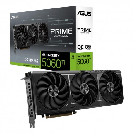 Graphics Card|ASUS|NVIDIA GeForce RTX 5060 Ti|8 GB|GDDR7|128 bit|PCIE 5.0 16x|Triple slot Fansink|1xHDMI|3xDisplayPort|PRIME-RTX
