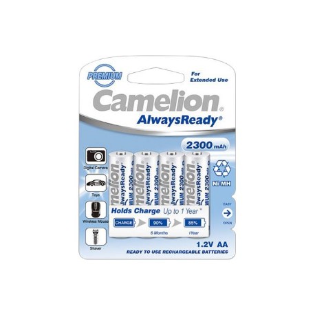 Camelion | AA/HR6 | 2300 mAh | AlwaysReady Rechargeable Batteries Ni-MH | 4 pc(s)