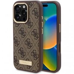 GUESS | GUHMP16LU4GPRW | Case | iPhone 16 Pro | Apple | Thermoplastic/Polyurethane | Brown