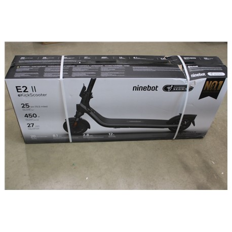 SALE OUT. Ninebot by Segway eKickScooter E2 E II | Segway | E2 E II | eKickScooter | 450 W | Up to 20 km/h | 8.1 " | Black and G