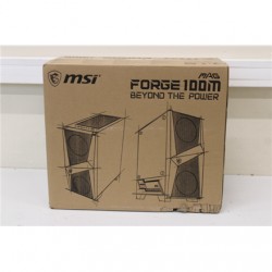 SALE OUT. MSI MAG FORGE 100M PC Case, Mid-Tower, USB 3.2, Black | MSI | MAG FORGE 100M | Black | ATX | DAMAGED PACKAGING | Power