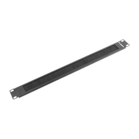 Lanberg 19" brush panel 1U | AK-1101-B | Black
