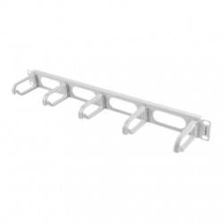 Lanberg 19" cable management panel 5 rings - type B 1U | AK-1205-S | Grey
