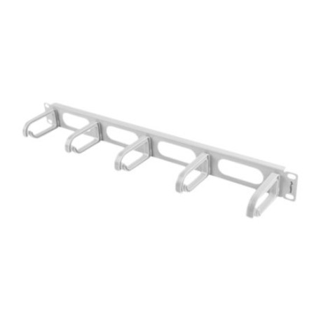 Lanberg 19" cable management panel 5 rings - type B 1U | AK-1205-S | Grey