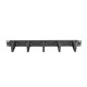 Lanberg 19" cable management panel with 5 plastic holders 1U type B | AK-1202-B | Black