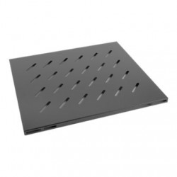 Lanberg 19" fixed shelf 1U/465x515mm, max load capacity up to 120kg | AK-1003-B | Black