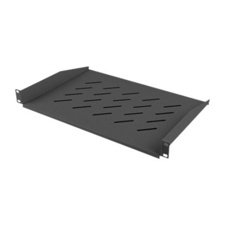 Lanberg 19" fixed shelf 1U/483x315mm, max load capacity up to 25kg | AK-1008-B | Black