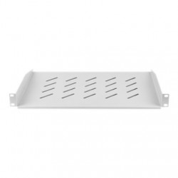 Lanberg 19" fixed shelf 1U/483x315mm, max load capacity up to 25kg | AK-1008-S | Grey