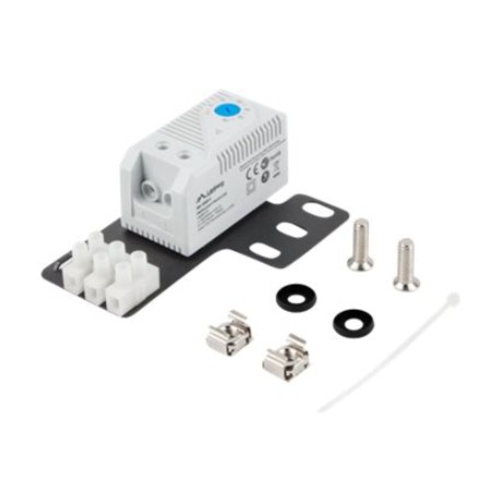 Lanberg Closed-loop thermostat 10A for rack cabinets with 19" ear and terminal block, gray | Lanberg