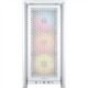 Corsair PC Case | Frame 4000D RS ARGB Modular | White | Mid-Tower | Power supply included No