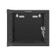 Lanberg | Rack cabinet 10" wall-mount 4U/280x310 (flat pack) with glass door | WF10-2304-10B | Black