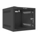 Lanberg | Rack cabinet 10" wall-mount 4U/280x310 (flat pack) with glass door | WF10-2304-10B | Black