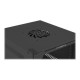 Lanberg | Rack cabinet 10" wall-mount 4U/280x310 (flat pack) with glass door | WF10-2304-10B | Black