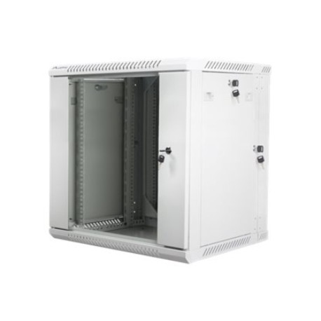 Lanberg | Rack cabinet 19" double-section wall-mount 12U/600x600 (flat pack) | WF02-6612-10S | Grey