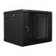 Lanberg | Rack cabinet 19" double-section wall-mount 9U/600x600 (flat pack) | WF02-6609-10B | Black