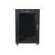 Lanberg | Rack cabinet 19" free-standing 15U/600x800 (flat pack) with glass door, LCD | FF01-6815-12BL | Black