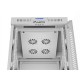 Lanberg | Rack cabinet 19" free-standing 15U/600x800 (flat pack) with glass door, LCD | FF01-6815-12SL | Grey