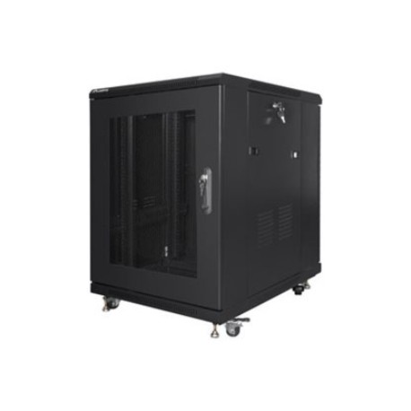 Lanberg | Rack cabinet 19" free-standing 15U/600x800 (flat pack) with mesh door | FF01-6815-23B | Black