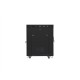 Lanberg | Rack cabinet 19" free-standing 15U/800x1000 (flat pack) with glass door, LCD | FF01-8015-12BL | Black