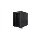 Lanberg | Rack cabinet 19" free-standing 15U/800x1000 (flat pack) with glass door, LCD | FF01-8015-12BL | Black