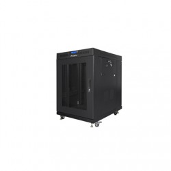 Lanberg | Rack cabinet 19" free-standing 15U/800x1000 (flat pack) with mesh door, LCD | FF01-8015-23BL | Black