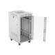 Lanberg | Rack cabinet 19" free-standing 22U/600x800 (flat pack) with glass door | FF01-6822-12SL | Grey