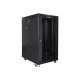 Lanberg | Rack cabinet 19" free-standing 22U/800x1000 (flat pack) with glass door | FF01-8022-12BL | Black